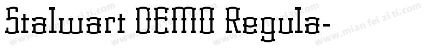 Stalwart DEMO Regula字体转换